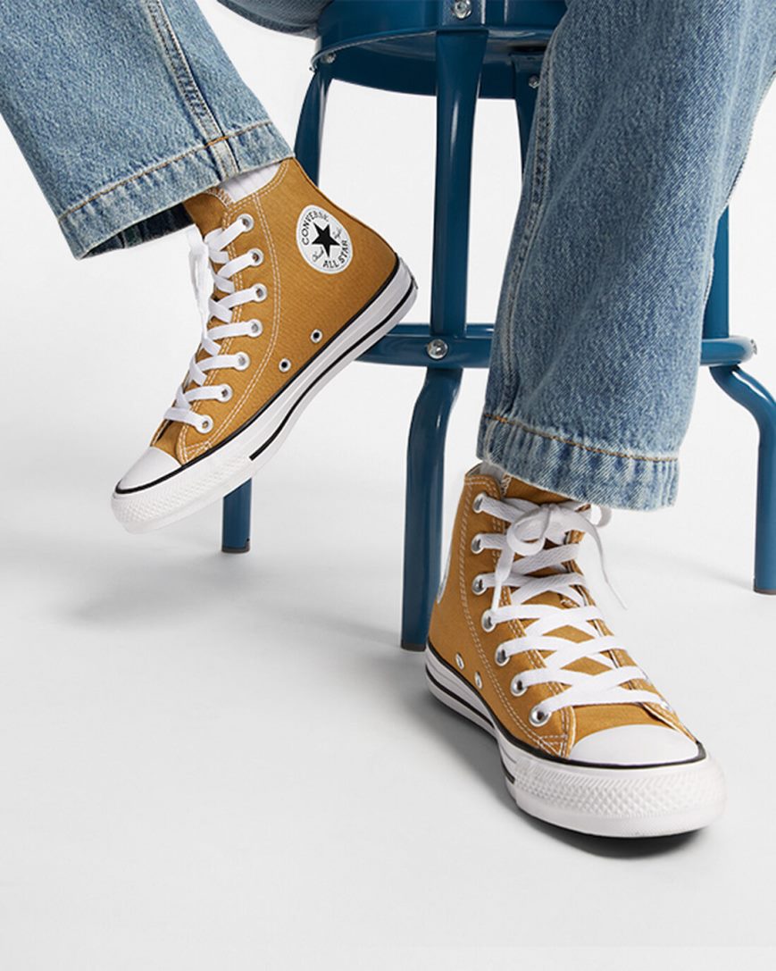 Tenis Converse Chuck Taylor All Star Seasonal Color Cano Alto Feminino Laranja | PT L05T104